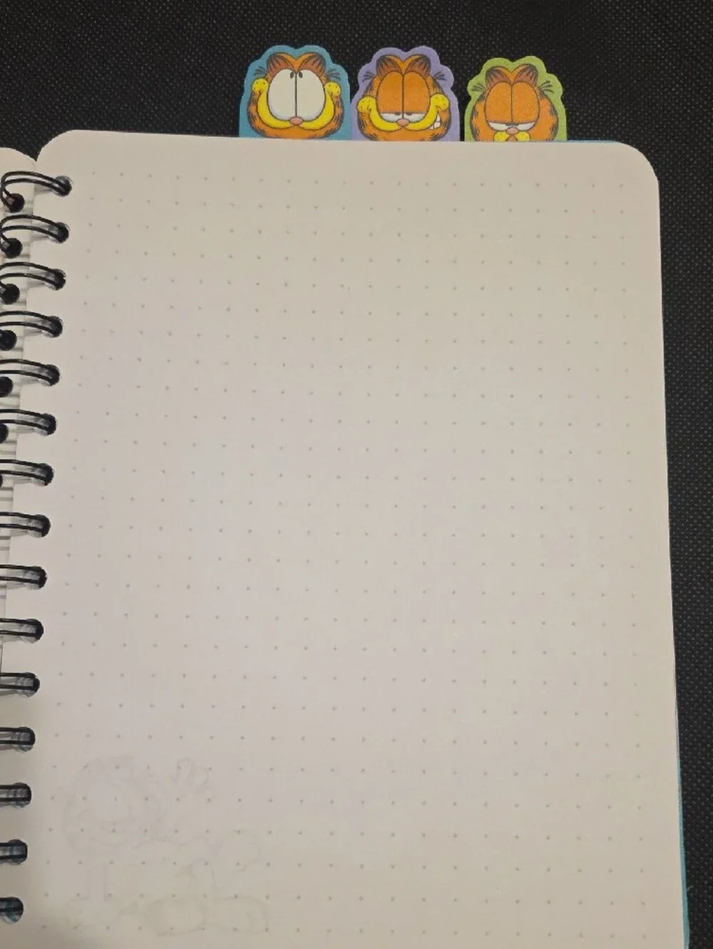 Garfield Spiral Notebook w/ 4 Tabs